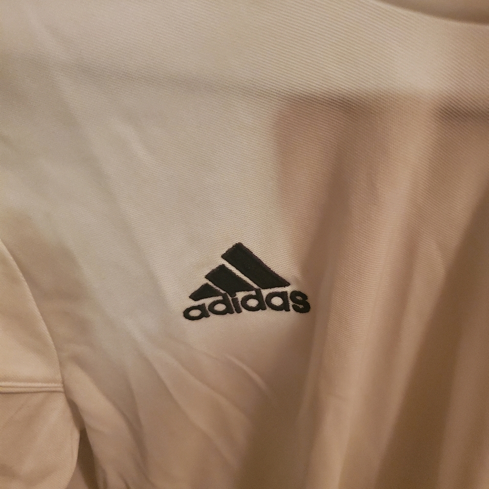 2 for 20!! Adidas Small Long Sleeve White Shirt - Picture 4 of 5